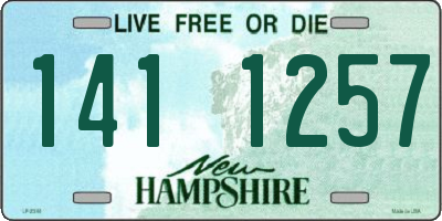 NH license plate 1411257