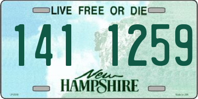 NH license plate 1411259