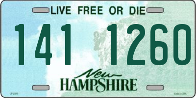 NH license plate 1411260