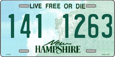 NH license plate 1411263