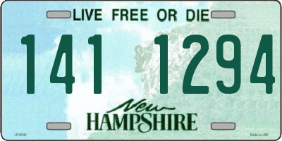 NH license plate 1411294