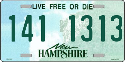 NH license plate 1411313