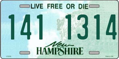 NH license plate 1411314