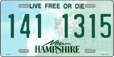 NH license plate 1411315