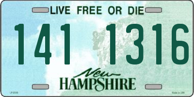 NH license plate 1411316