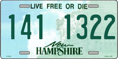 NH license plate 1411322