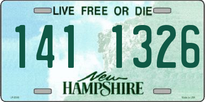 NH license plate 1411326
