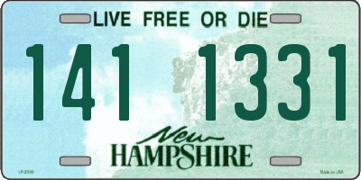 NH license plate 1411331