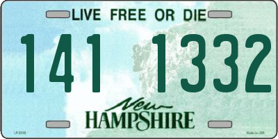 NH license plate 1411332
