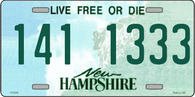 NH license plate 1411333