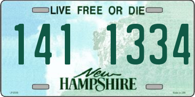 NH license plate 1411334