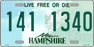 NH license plate 1411340