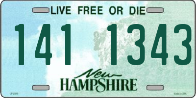 NH license plate 1411343