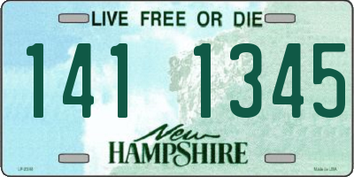 NH license plate 1411345