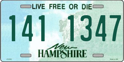 NH license plate 1411347