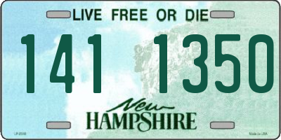 NH license plate 1411350