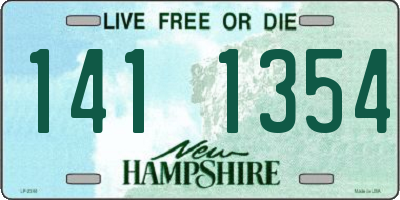 NH license plate 1411354