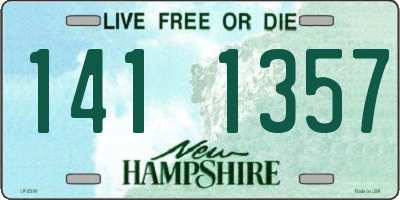 NH license plate 1411357