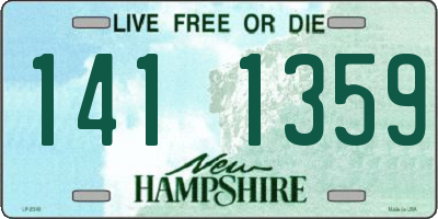 NH license plate 1411359