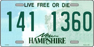NH license plate 1411360