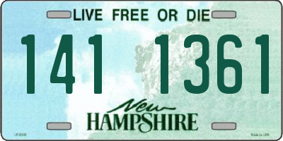 NH license plate 1411361