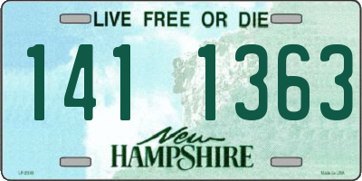 NH license plate 1411363