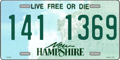 NH license plate 1411369