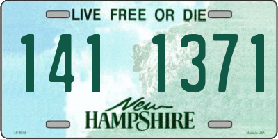 NH license plate 1411371