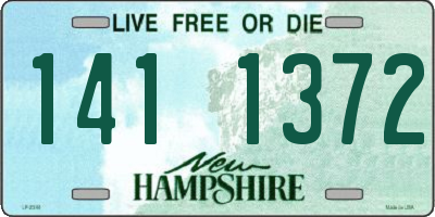 NH license plate 1411372