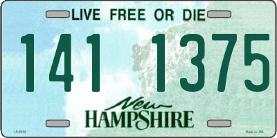 NH license plate 1411375