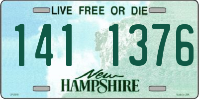 NH license plate 1411376