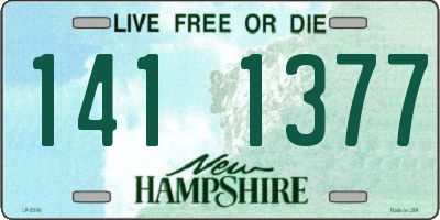 NH license plate 1411377