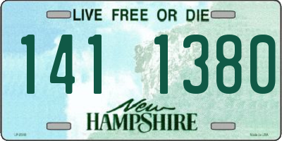 NH license plate 1411380