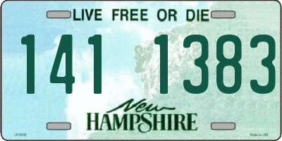 NH license plate 1411383