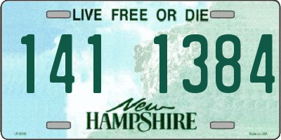 NH license plate 1411384