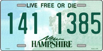 NH license plate 1411385
