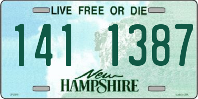 NH license plate 1411387