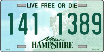 NH license plate 1411389
