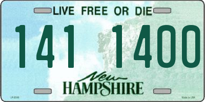 NH license plate 1411400