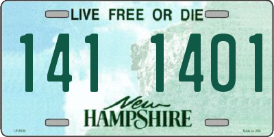 NH license plate 1411401