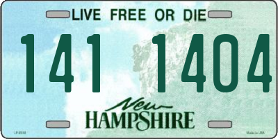 NH license plate 1411404
