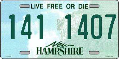 NH license plate 1411407