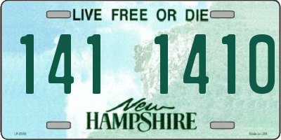 NH license plate 1411410