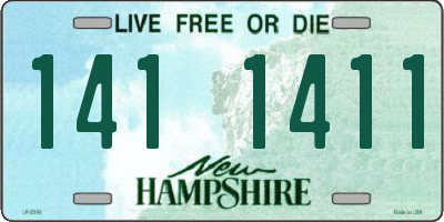 NH license plate 1411411