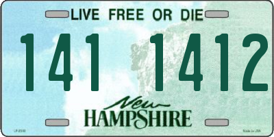 NH license plate 1411412