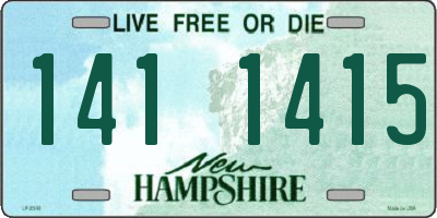 NH license plate 1411415