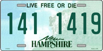 NH license plate 1411419