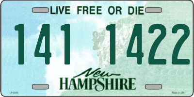 NH license plate 1411422