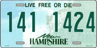 NH license plate 1411424