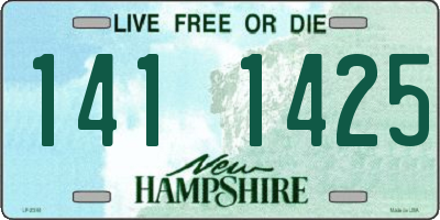 NH license plate 1411425